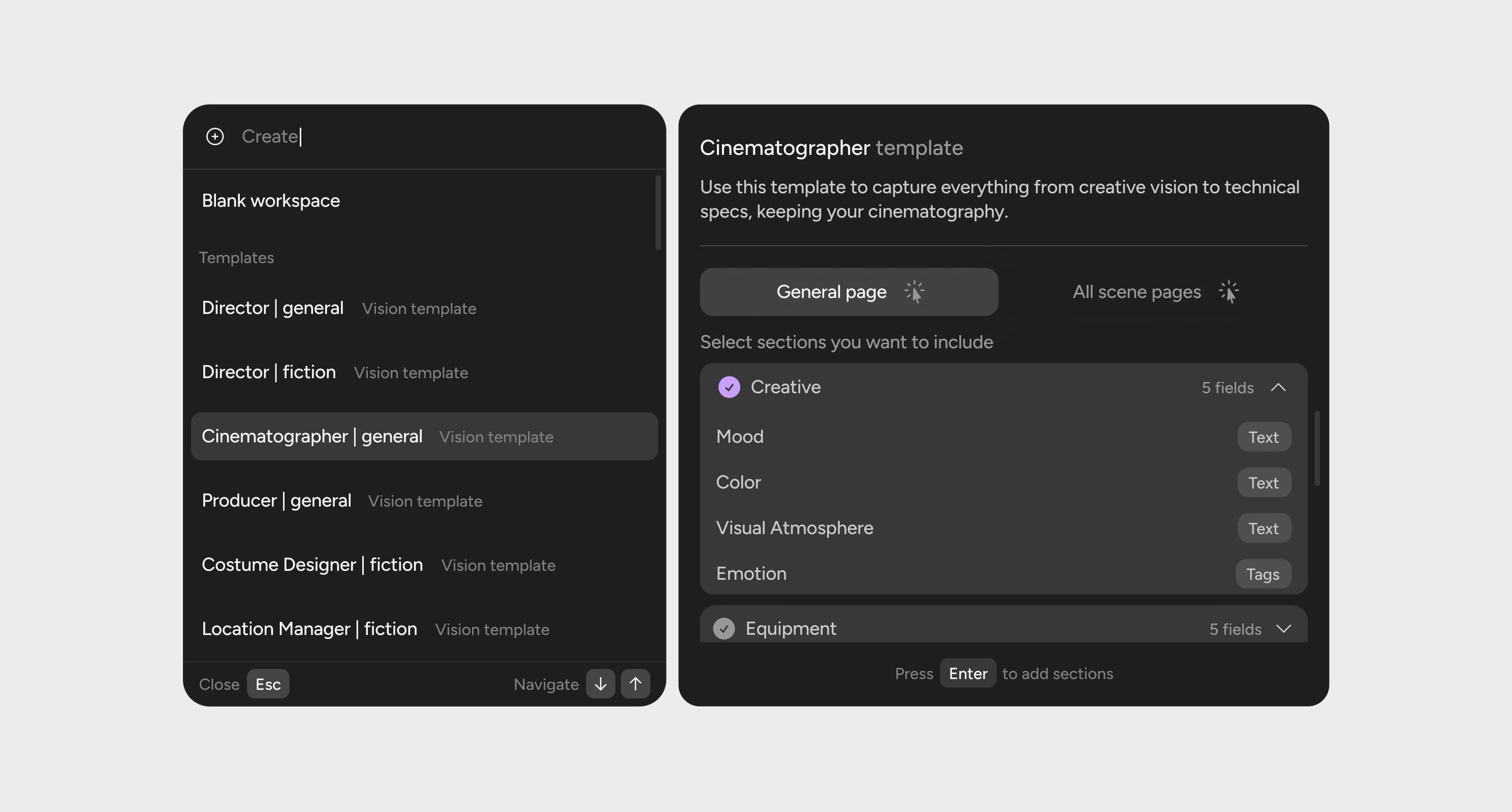 Templates & Visual System
